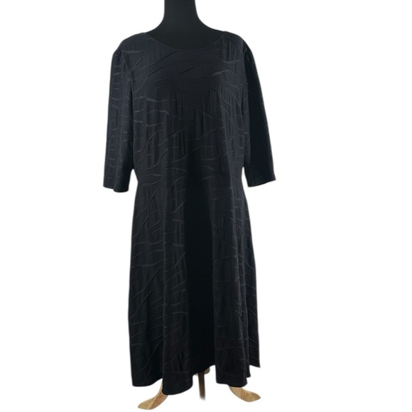 Joseph Ribkoff Dresses & Skirts - Joseph Ribkoff dress knee length Aline abstract dark blue wedding career sz 18